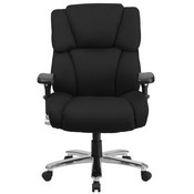 HERCULES Series 24/7 Intensive Use Big & Tall 400 lb. Rated Black Fabric Executive Ergonomic Office Chair with Lumbar Knob, GO-2149-GG