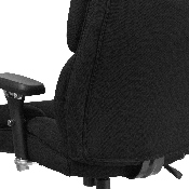 HERCULES Series 24/7 Intensive Use Big & Tall 400 lb. Rated Black Fabric Executive Ergonomic Office Chair with Lumbar Knob, GO-2149-GG