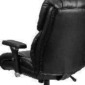 HERCULES Series 24/7 Intensive Use Big & Tall 400 lb. Rated Black LeatherSoft Executive Lumbar Ergonomic Office Chair, GO-2149-LEA-GG