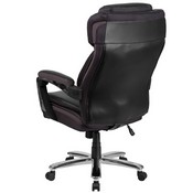 HERCULES Series Big & Tall 500 lb. Rated Black LeatherSoft Executive Swivel Ergonomic Office Chair with Adjustable Headrest, GO-2223-BK-GG