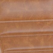 Whitney High Back Brown LeatherSoft Executive Swivel Office Chair with Black Frame, Arms, and Transparent Roller Wheels, GO-2286H-BR-BK-RLB-GG