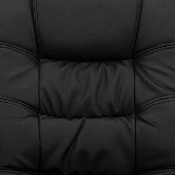 Mid-Back Black LeatherSoft Swivel Task Office Chair with Arms, GO-937M-BK-LEA-GG