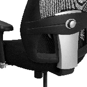 HERCULES Series 24/7 Intensive Use Big & Tall 500 lb. Rated Black Mesh Executive Ergonomic Office Chair with Ratchet Back, GO-99-3-GG