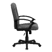 Mid-Back Gray Fabric Executive Swivel Office Chair with Nylon Arms, GO-ST-6-GY-GG