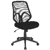 Salerno Series High Back Black Mesh Office Chair, GO-WY-193A-BK-GG