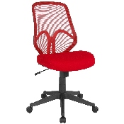 Salerno Series High Back Red Mesh Office Chair, GO-WY-193A-RED-GG