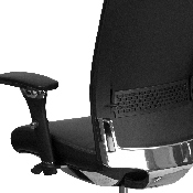 HERCULES Series 24/7 Intensive Use 300 lb. Rated Black LeatherSoft Multifunction Ergonomic Office Chair with Seat Slider, GO-WY-85-7-GG