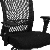 HERCULES Series 24/7 Intensive Use 300 lb. Rated Black Mesh Multifunction Ergonomic Office Chair with Seat Slider, GO-WY-85-8-GG