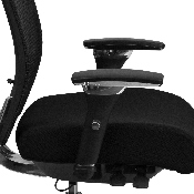 HERCULES Series 24/7 Intensive Use 300 lb. Rated Black Mesh Multifunction Ergonomic Office Chair with Seat Slider, GO-WY-85H-GG, GO-WY-85H-GG