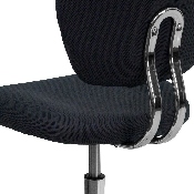 Mid-Back Gray Mesh Padded Swivel Task Office Chair with Chrome Base, H-2376-F-GY-GG