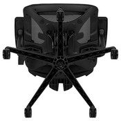 Ergonomic Mesh Office Chair with Synchro-Tilt, Pivot Adjustable Headrest, Lumbar Support, Coat Hanger & Adjustable Arms-Blue/Black, H-2809-1KY-BL-GG