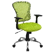 Mid-Back Mesh Office/Poker Chair with Chrome Finished Base, AGS-8369F