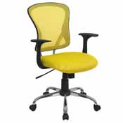 Mid-Back Mesh Office/Poker Chair with Chrome Finished Base, AGS-8369F