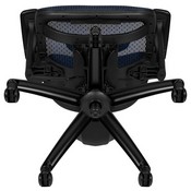 Ergonomic Mesh Office Chair with 2-to-1 Synchro-Tilt, Adjustable Headrest, Lumbar Support, and Adjustable Pivot Arms in Blue, H-LC-1388F-1K-BL-GG