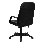 High Back Black Glove Vinyl Executive Swivel Office Chair with Arms, H8021-GG