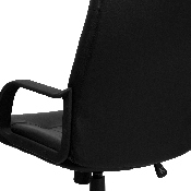 High Back Black Glove Vinyl Executive Swivel Office Chair with Arms, H8021-GG
