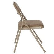 HERCULES Series Double Braced Beige Vinyl Folding Chair, HA-F003D-BGE-GG