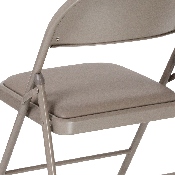 HERCULES Series Double Braced Gray Vinyl Folding Chair, HA-F003D-GY-GG