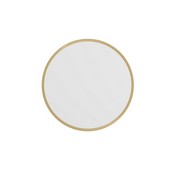 Julianne 20" Round Gold Metal Framed Wall Mirror - Large Accent Mirror for Bathroom, Vanity, Entryway, Dining Room, & Living Room, HFKHD-0GD-CRE8-291315-GG