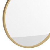 Julianne 20" Round Gold Metal Framed Wall Mirror - Large Accent Mirror for Bathroom, Vanity, Entryway, Dining Room, & Living Room, HFKHD-0GD-CRE8-291315-GG