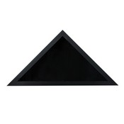 Sheehan Black Memorial Flag Display Case - Solid Wood Military Flag Display Case for 9.5 x 5 American Veteran Flag, HFMHD-GDIS-CRE8-372315-GG