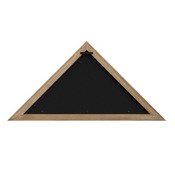 Sheehan Weathered Wood Memorial Flag Display Case - Solid Wood Military Flag Display Case for 9.5 x 5 American Veteran Flag, HFMHD-GDIS-CRE8-702315-GG