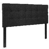Bedford Tufted Upholstered Full Size Headboard in Black Fabric, HG-HB1704-F-BK-GG