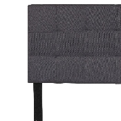 Bedford Tufted Upholstered Full Size Headboard in Dark Gray Fabric, HG-HB1704-F-DG-GG