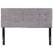 Bedford Tufted Upholstered Full Size Headboard in Light Gray Fabric, HG-HB1704-F-LG-GG