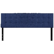 Bedford Tufted Upholstered King Size Headboard in Navy Fabric, HG-HB1704-K-N-GG