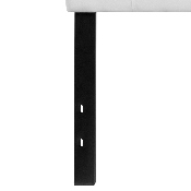 Bedford Tufted Upholstered King Size Headboard in White Fabric, HG-HB1704-K-W-GG
