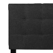 Bedford Tufted Upholstered Queen Size Headboard in Black Fabric, HG-HB1704-Q-BK-GG