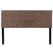 Bedford Tufted Upholstered Queen Size Headboard in Camel Fabric, HG-HB1704-Q-C-GG