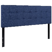 Bedford Tufted Upholstered Queen Size Headboard in Navy Fabric, HG-HB1704-Q-N-GG