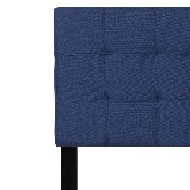 Bedford Tufted Upholstered Queen Size Headboard in Navy Fabric, HG-HB1704-Q-N-GG