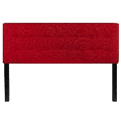 Bedford Tufted Upholstered Queen Size Headboard in Red Fabric, HG-HB1704-Q-R-GG