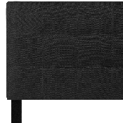 Bedford Tufted Upholstered Twin Size Headboard in Black Fabric, HG-HB1704-T-BK-GG