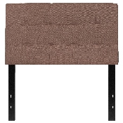 Bedford Tufted Upholstered Twin Size Headboard in Camel Fabric, HG-HB1704-T-C-GG