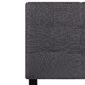 Bedford Tufted Upholstered Twin Size Headboard in Dark Gray Fabric, HG-HB1704-T-DG-GG