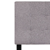 Bedford Tufted Upholstered Twin Size Headboard in Light Gray Fabric, HG-HB1704-T-LG-GG