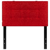 Bedford Tufted Upholstered Twin Size Headboard in Red Fabric, HG-HB1704-T-R-GG
