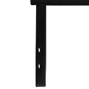 Lennox Tufted Upholstered King Size Headboard in Black Vinyl, HG-HB1705-K-BK-GG
