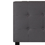 Lennox Tufted Upholstered Twin Size Headboard in Gray Vinyl, HG-HB1705-T-GY-GG