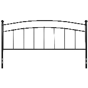 Woodstock Decorative Black Metal King Size Headboard, HG-HB1706-K-GG