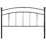 Woodstock Decorative Black Metal Queen Size Headboard, HG-HB1706-Q-GG