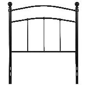 Woodstock Decorative Black Metal Twin Size Headboard, HG-HB1706-T-GG