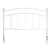 Woodstock Decorative White Metal Full Size Headboard, HG-HB1706-WH-F-GG