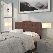 Cambridge Tufted Upholstered Full Size Headboard in Camel Fabric, HG-HB1708-F-C-GG