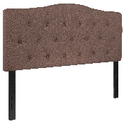 Cambridge Tufted Upholstered Full Size Headboard in Camel Fabric, HG-HB1708-F-C-GG