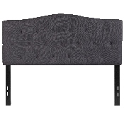 Cambridge Tufted Upholstered Full Size Headboard in Dark Gray Fabric, HG-HB1708-F-DG-GG